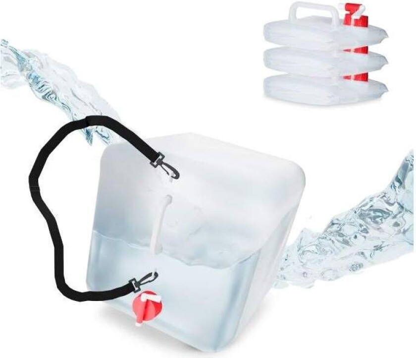 Sammenleggbar vannkanne Sett på 4 20 l