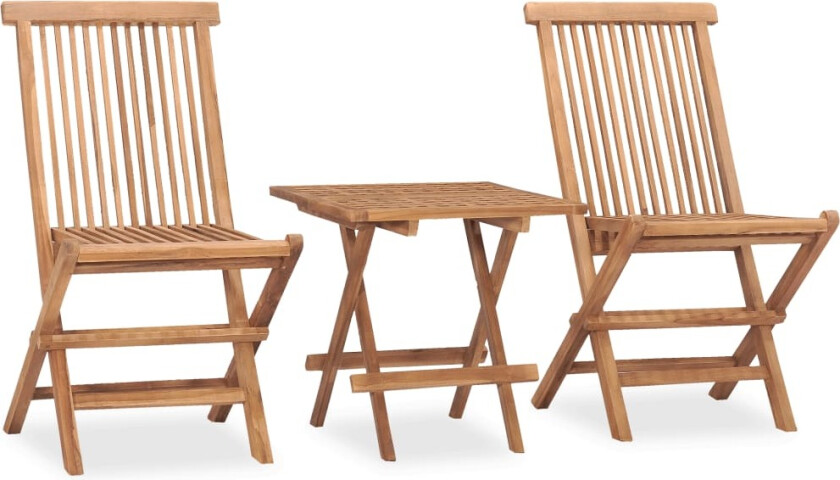 Bilde av Utendørs spisestue sammenleggbar 3 deler heltre teak