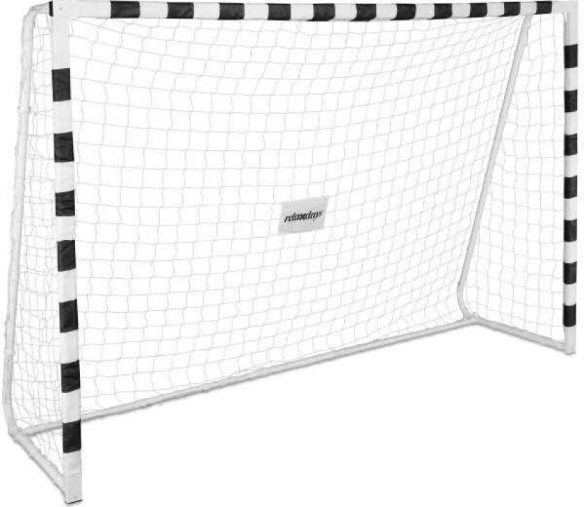 Fotballmål i hvitt metall XXL