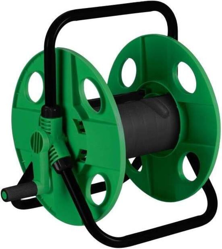 Slangetrommel 30 meter grønn/svart