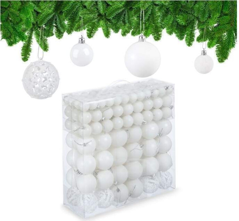 Juletrekuler i sett med 150 stk