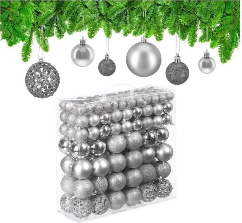 Juletrekuler i sett med 150 stk