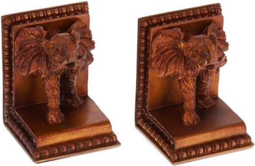 Bokstøtte elefant sett med 2