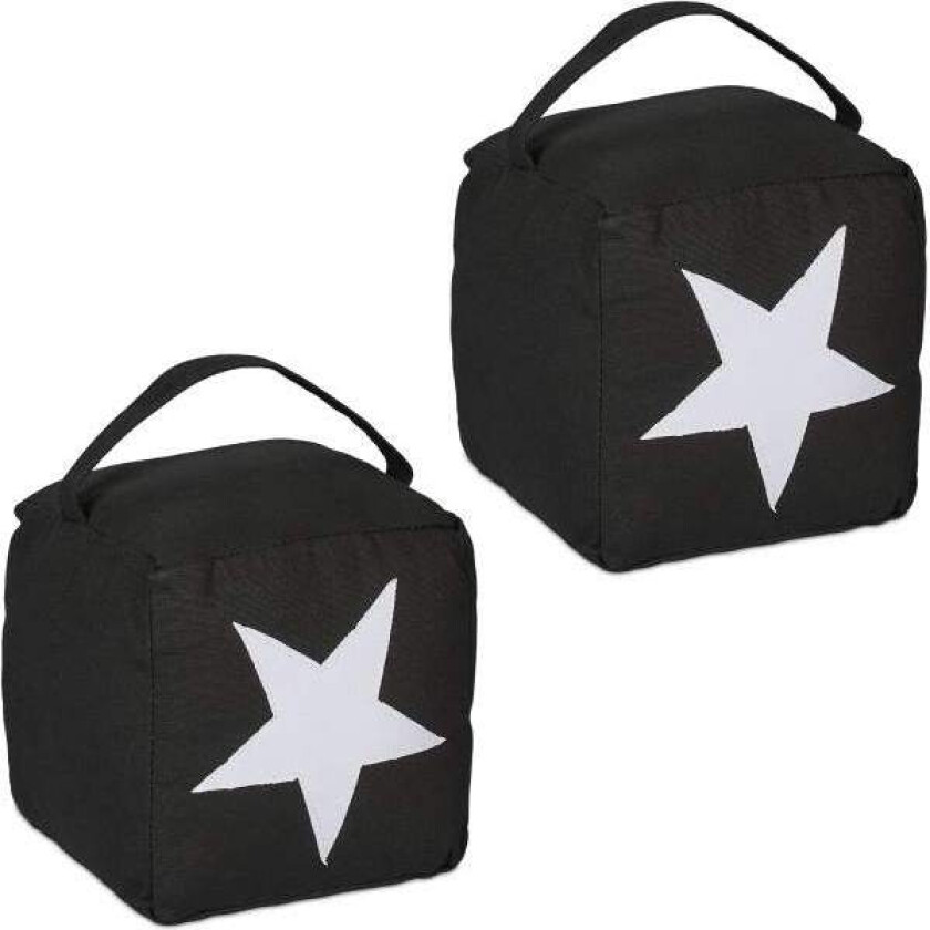 Dørstopper med stjernemotiv sett med 2 stk