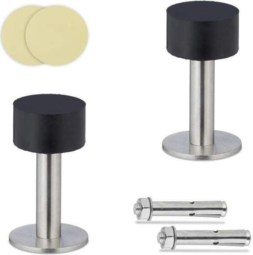 Gummi dørstopper, 2 stk