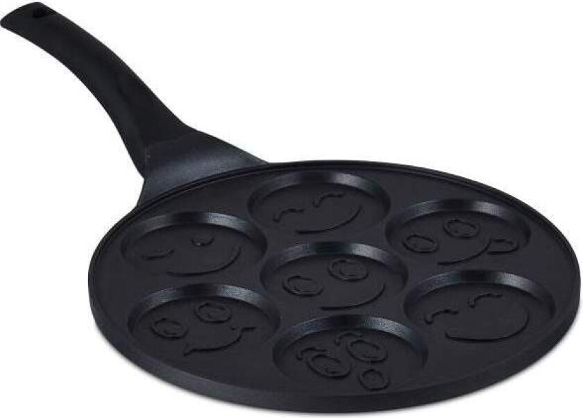 Pannekakepanne med ansikter