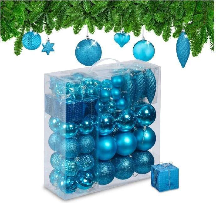 Bilde av Juletrekuler i sett med 110 stk