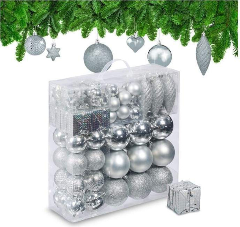 Juletrekuler i sett med 110 stk