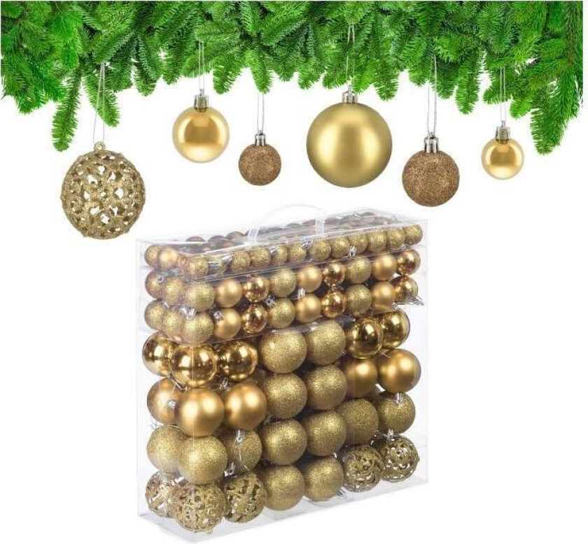 Juletrekuler i sett med 150 stk