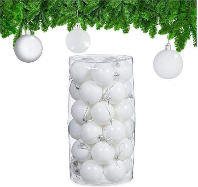 Juletrekuler i sett med 30 stk