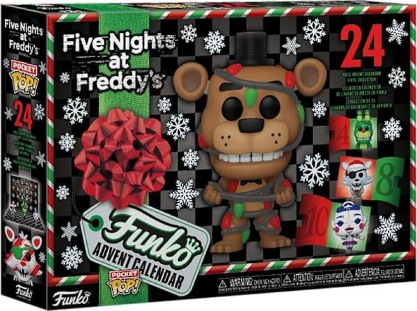 Funko Pop! Adventskalender: Five Nights at Freddy’s - 24 Dagers Juletellingspresenter, Adventskalender Overraskelsesjulegave for Barn