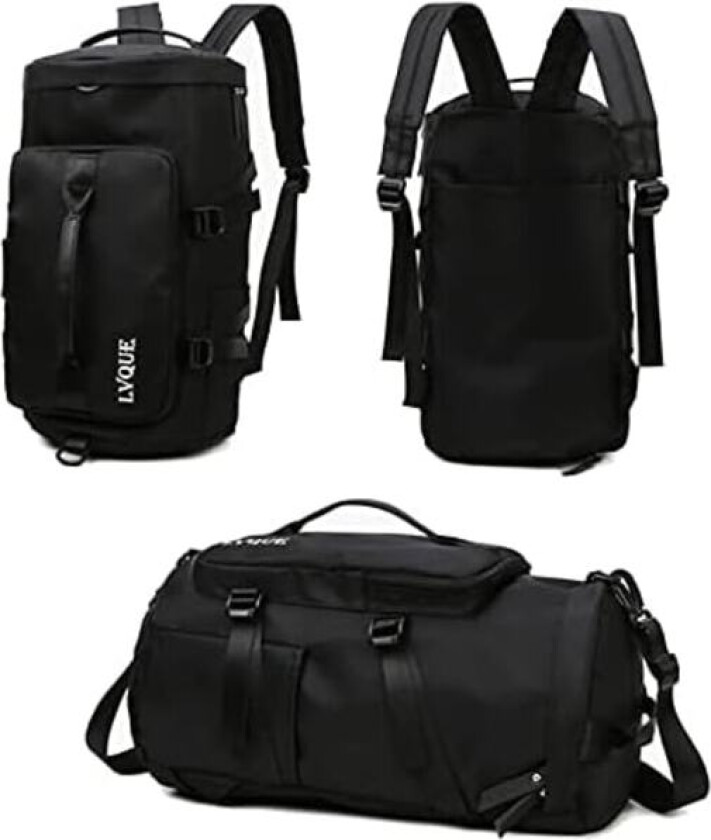 Treningsbag for kvinner med skoseksjon, vanntett treningsbag, duffelbag, ryggsekk, weekendbag