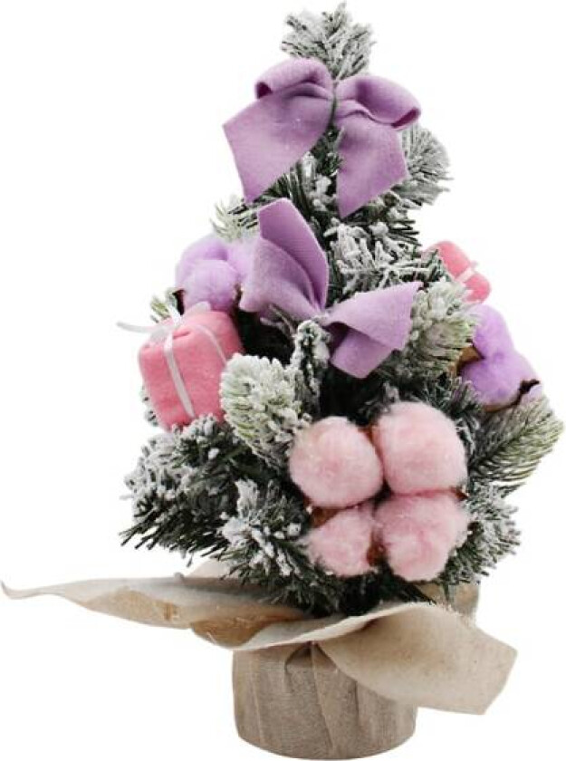 Rosa sløyfe slips slips juletre julekrans sukkerrør dekorasjon ornamenter julevindu disken dekorasjon(30cm)