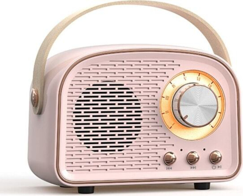 Mini Radio Bluetooth-høyttaler ROSA Pink