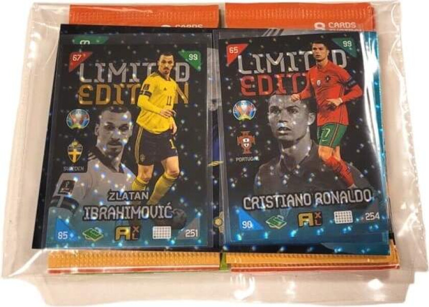 REMAKE Fotballkort Gavepose Euro 2021 Kick Off - Ronaldo & Zlatan Ibrahimovic