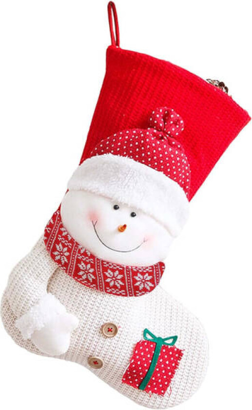 Stor julekalender med 3D-nisser, reinsdyr og snømann