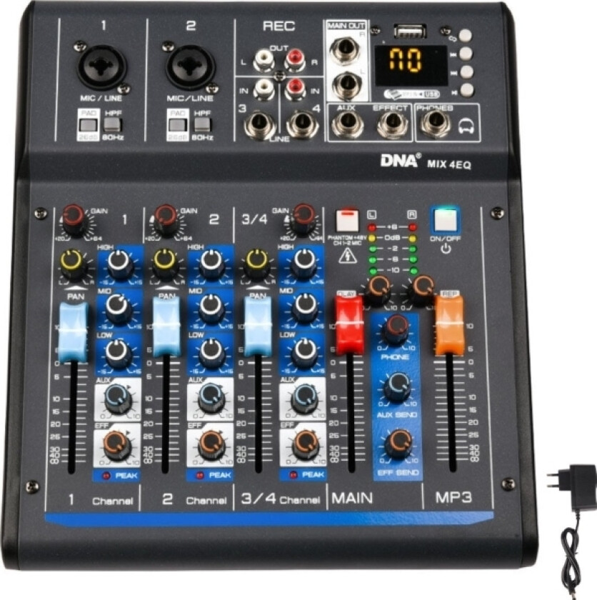 Dna Dna Mix 4 Eq Mikser Audio Usb Mp3 Bluetooth Analogowy 4 Kanaly