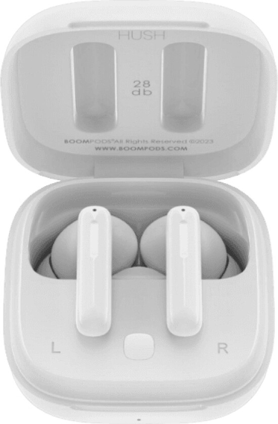 Hodetelefoner Boompods Bassline Hush White