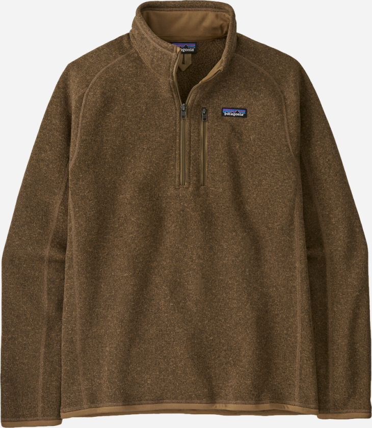 M's Better Sweater 1/4 Zip - Coriander Brown