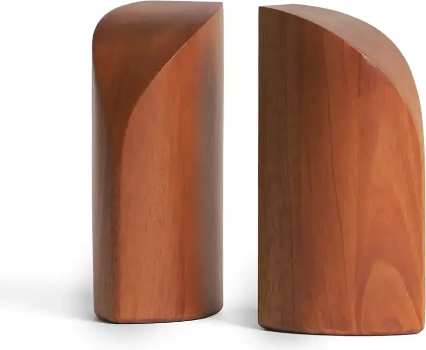 Bilde av PI bokstøtte lakkert mahogni- sett med 2 stk