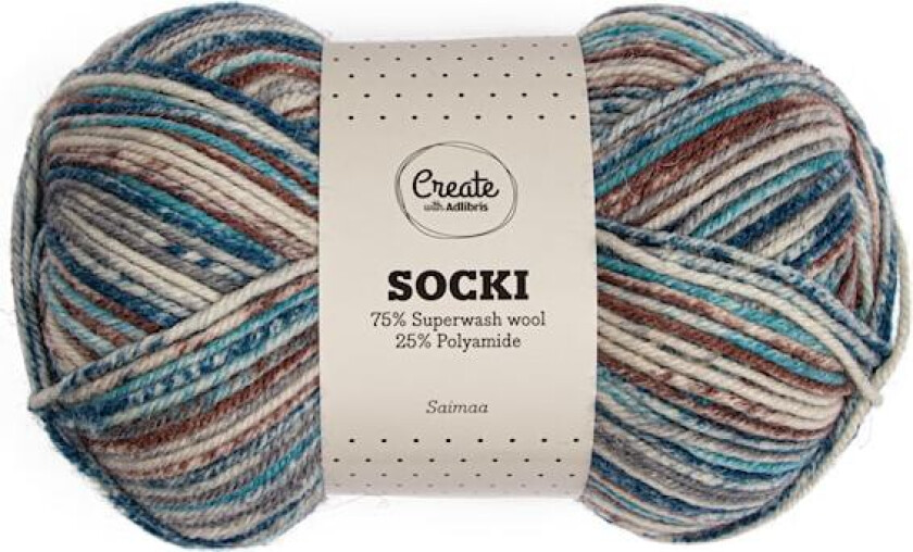 Socki Garn Ullmix 100 g Saimaa B174 Adlibris