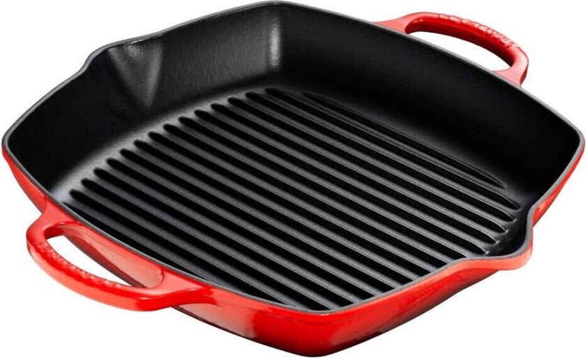 Dyp kvadratisk grillpanne 30 cm Cerise