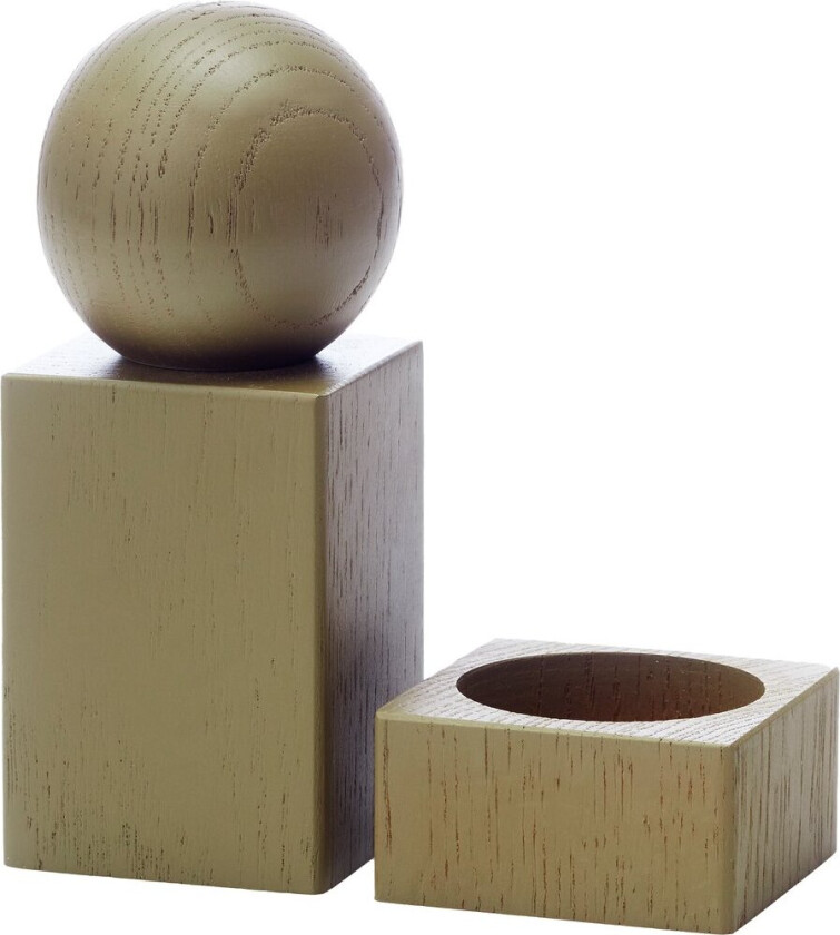 Twist krydderkvern og saltskål Oliven grønn