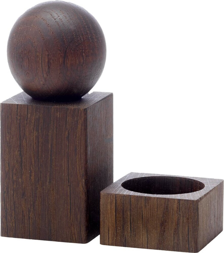 Twist krydderkvern og saltskål Røykt eik