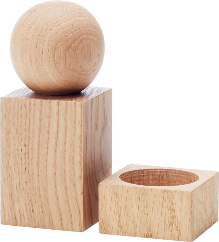 Twist krydderkvern og saltskål Eik