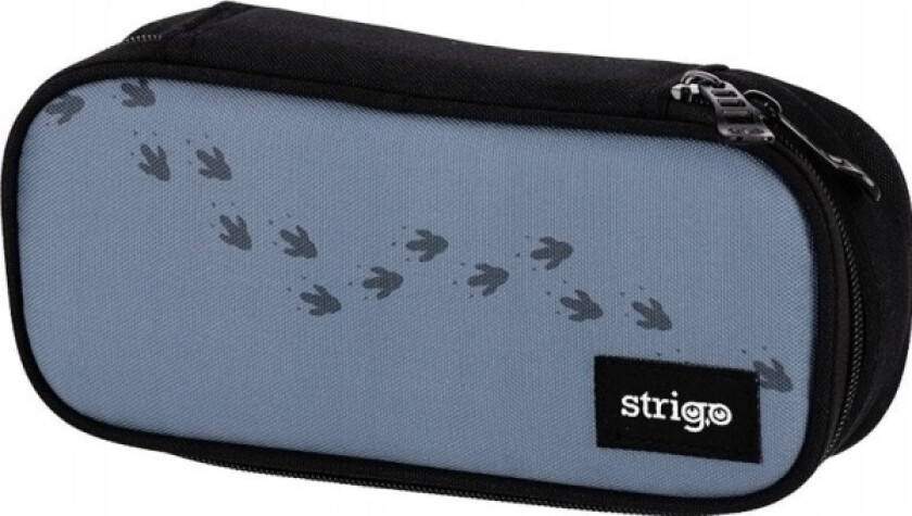 Pennal Rektangulært Skolepenal Grå Dinosaur