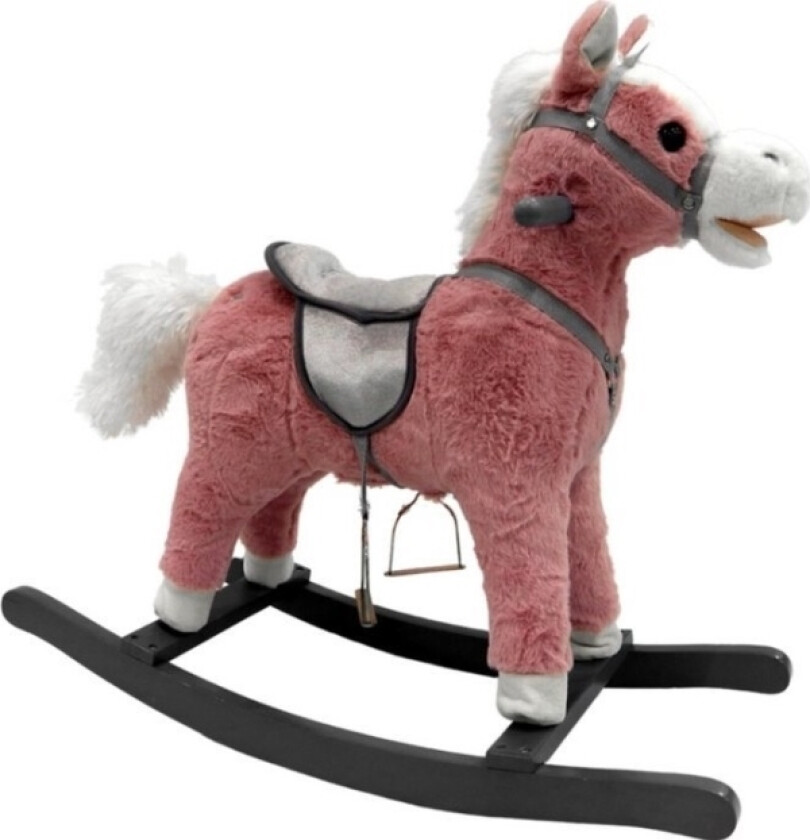 Leantoys Gyngehest 74 Cm Høres Rosa Ut