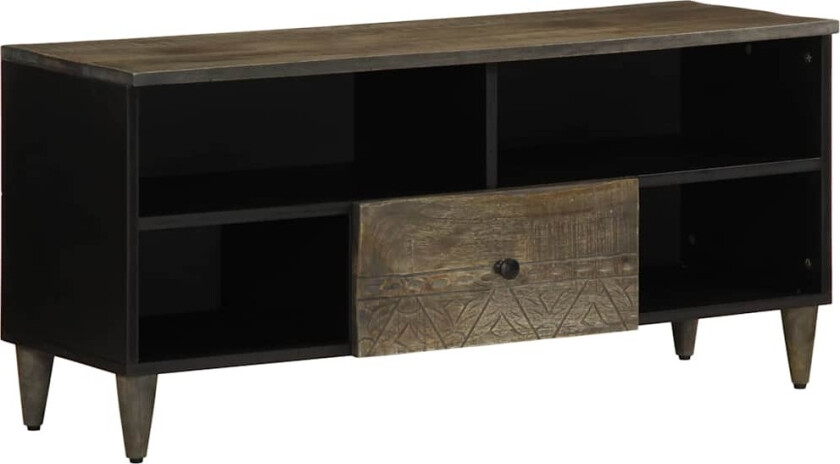 TV-benk svart 100x33x46 cm heltre mango