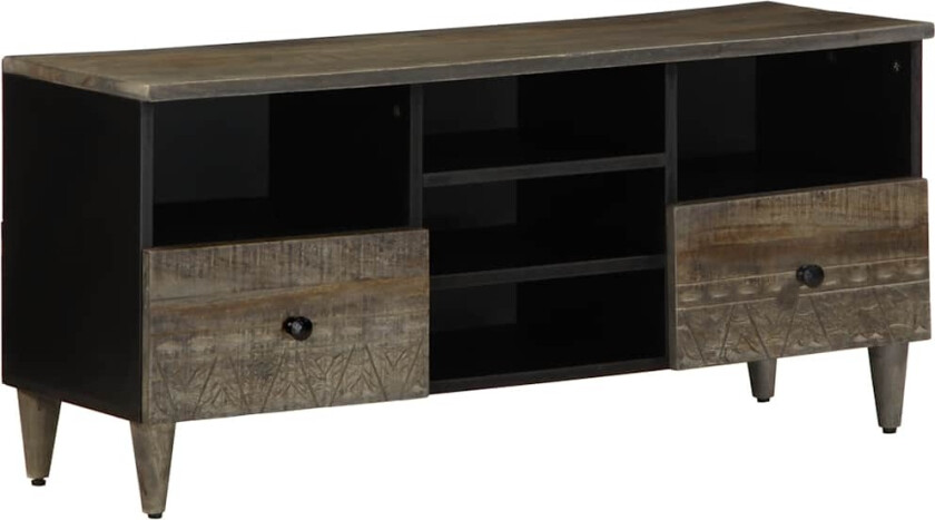 TV-benk svart 100x33x46 cm heltre mango