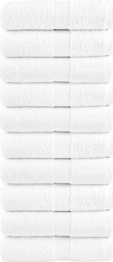 Bilde av Premium vaskekluter SOLUND 10 stk hvit 30x30 cm 600gsm