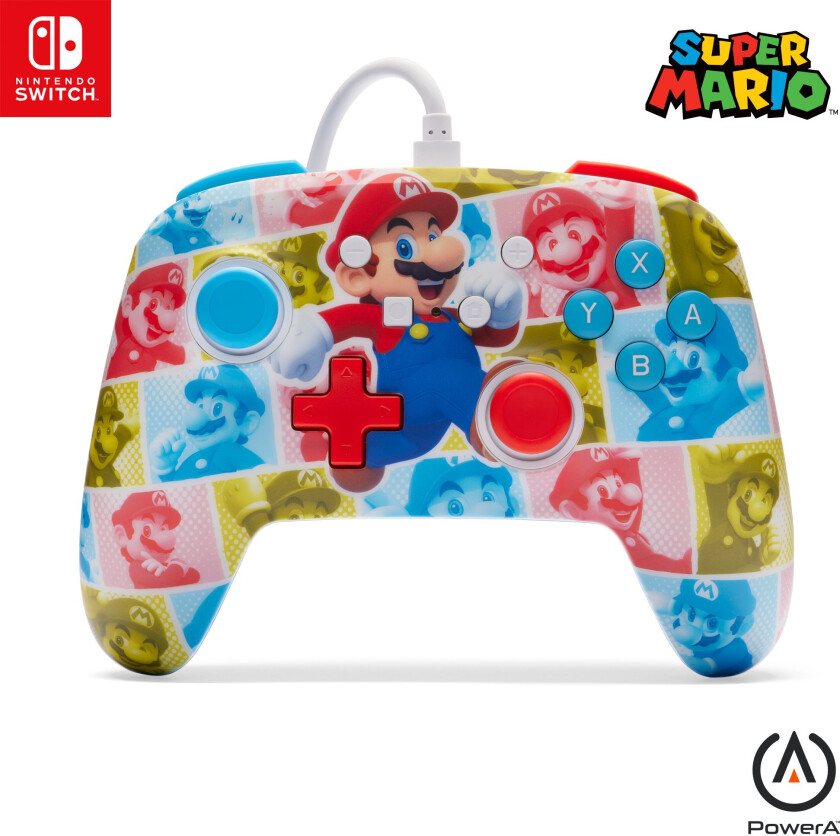 Enhanced Wired Controller - Mario Hero Reel (Nintendo Switch)