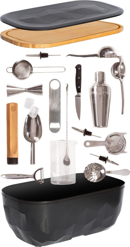 - All you need bar set with 17 pc