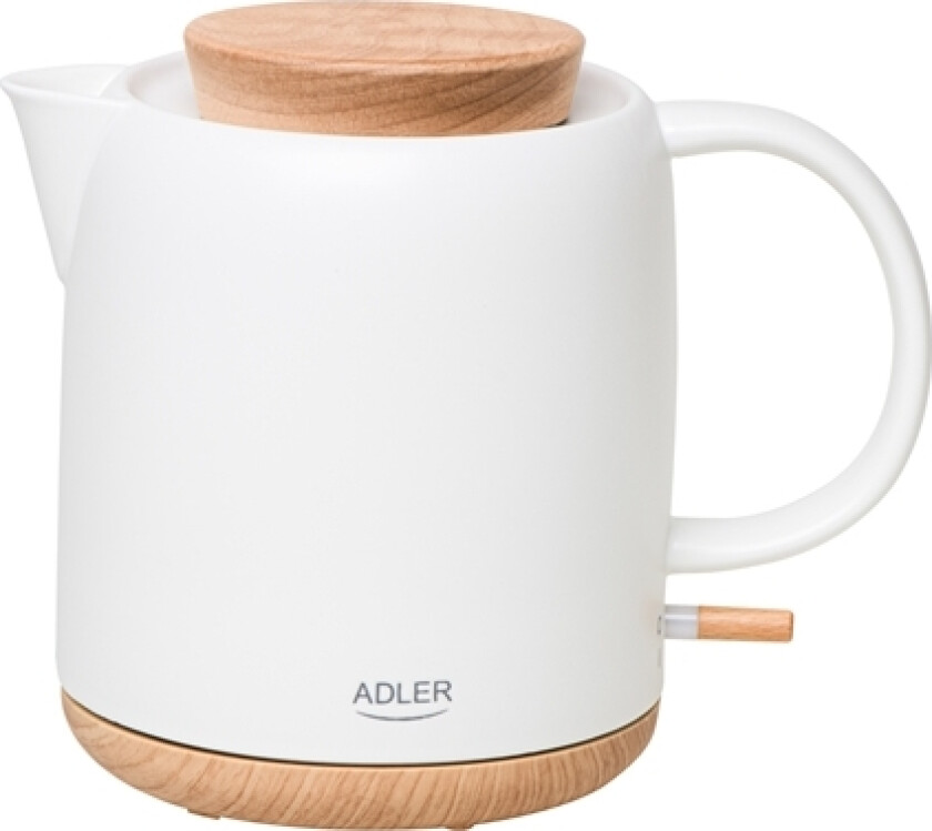 Adler Electric Kettle | Ad 1304 | Electric | 1200 W | 1 L | Ceramic | 360° Rotational Base | White