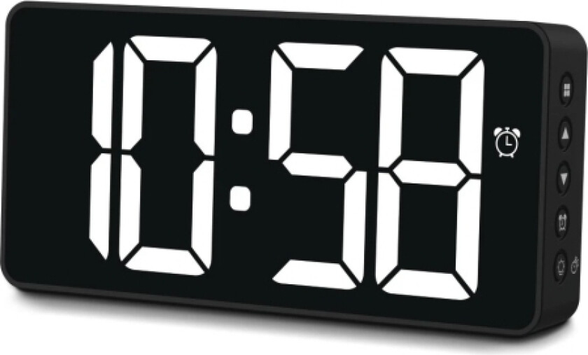 Digital Vekkerklokke Bali, Med Temperaturvisning, Nattmodus, Svart (00185896)