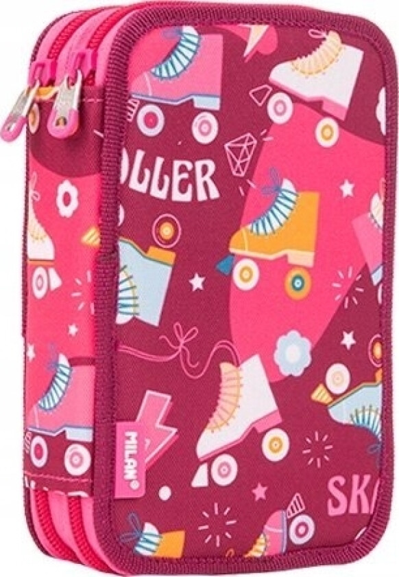 Teka Pennal 2-Lags Pennal Med Roller Milan Utstyr