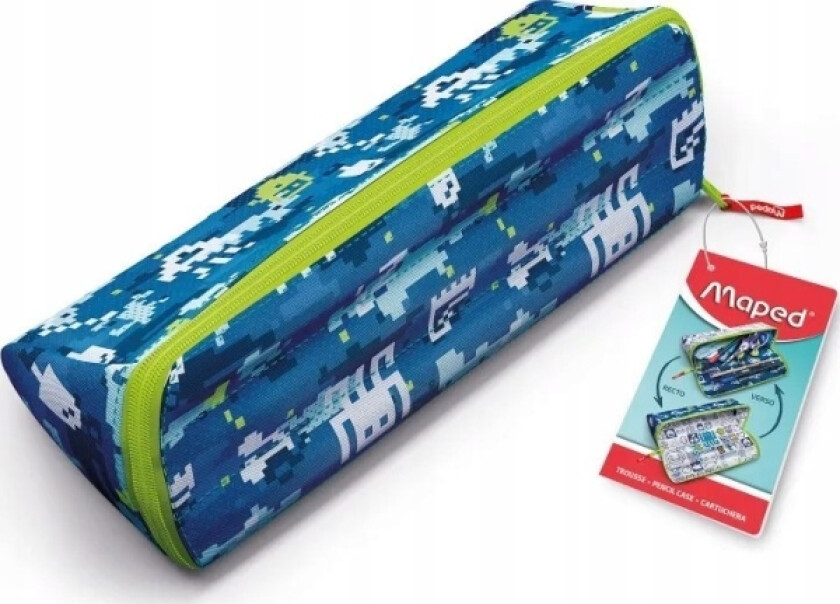 Pattern Pencil Case To Color Blue