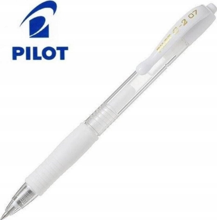 G2 M Pastell Hvit Kulepenn (12Stk) Pilot