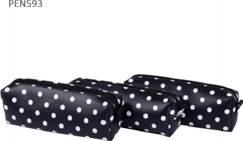 One-Compartment Polka Dot Pencil Case