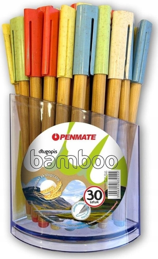 Teka Bamboo Kulepenn Bp-102 Mix (30 Stk) Penmate