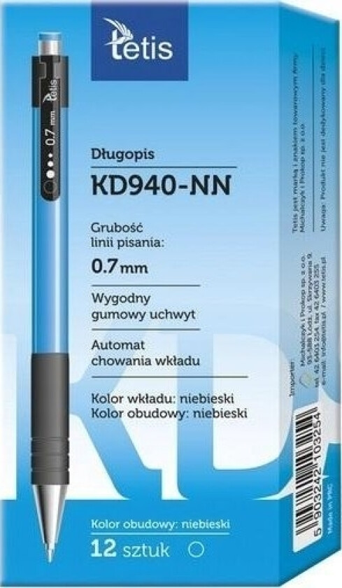 Teka Kulepenn, Blått Hus Kd940-Nn (12 Stk)