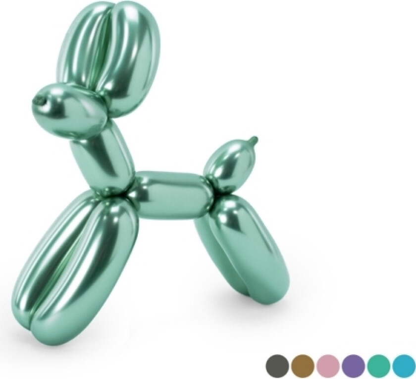 Partydeco Mbp1g-000, Toy Balloon, Latex, Sort, Blå, Gull, Grønn, Rosegull, Fiolett, Temafest, Modellerende Ballong, 50 Mm