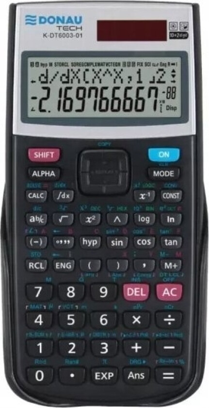 Kalkulator Donau Kalkulator Naukowy Donau Tech, 401 Funkcji, 164X84x19 Mm, Czarny