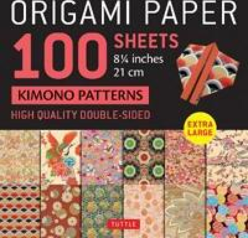 Origami Paper 100 sheets Kimono Patterns 8 1/4' (21 cm)