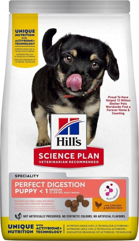 Hill's Science Plan Puppy Medium Perfect Digestion Chicken (14 kg)
