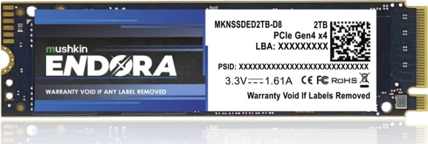 Mushkin M.2 2Tb Endora Nvme Pcie4.0 X 4 (Mknssded2tb-D8)