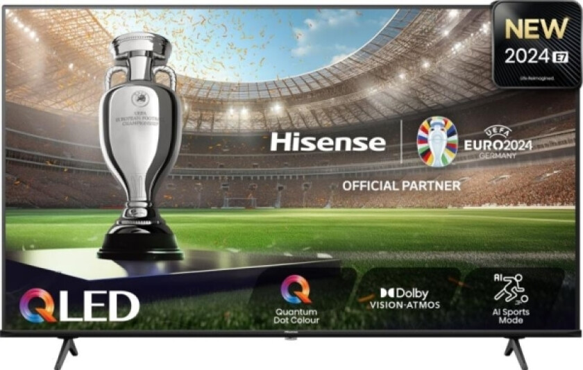 Hisense 75E77nq, Qled Tv - 75 - Black, Ultrahd/4K, Triple Tuner, Pvr